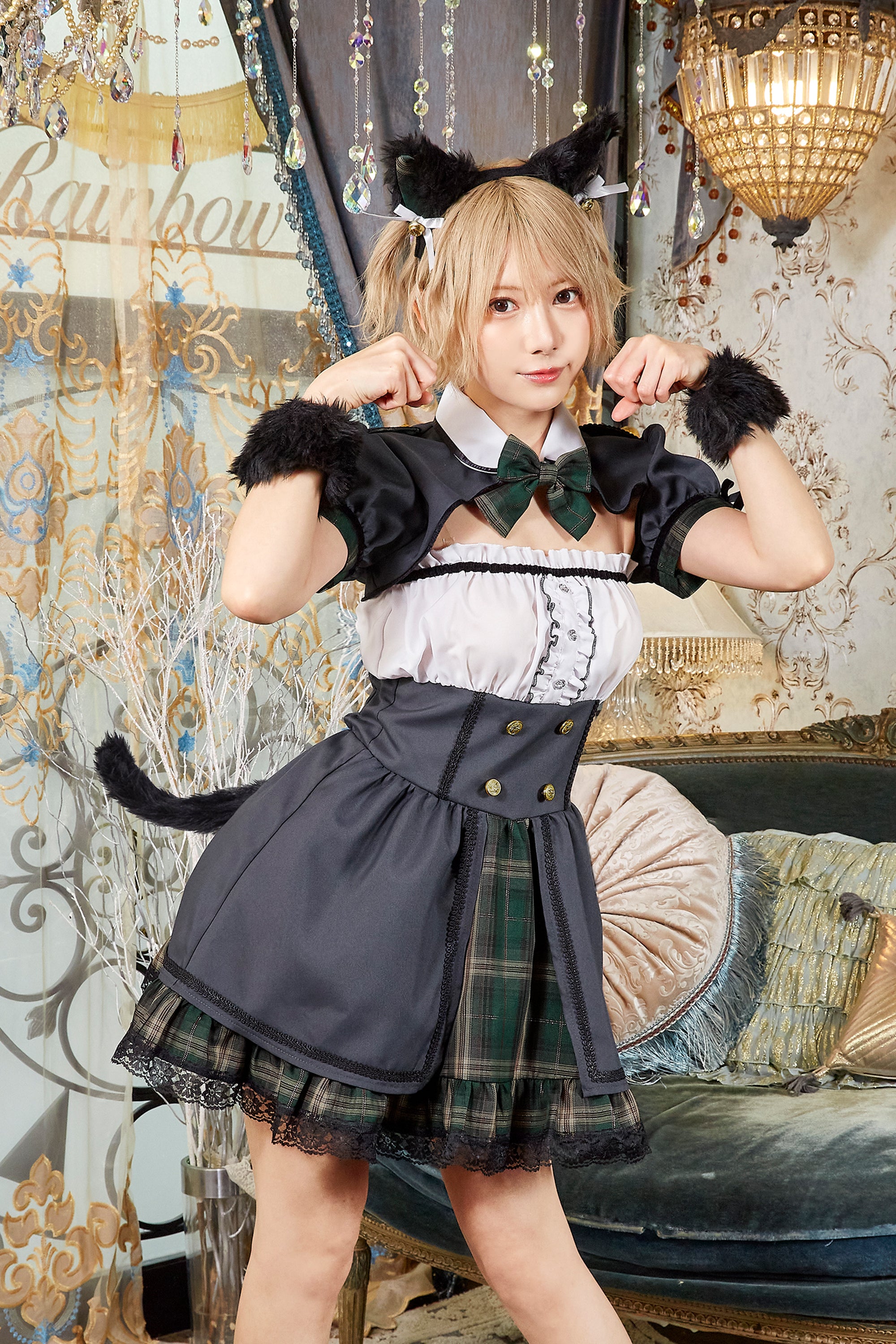 篠崎こころちゃんコラボ》 コスプレ ねこ 制服 マイフェイヴ ネコ派