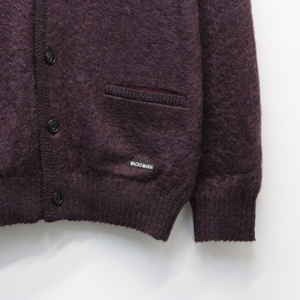 TIGER MOHAIR CARDIGAN #IVORY [25FW-WMK-KN06]_WACKO MARIA
