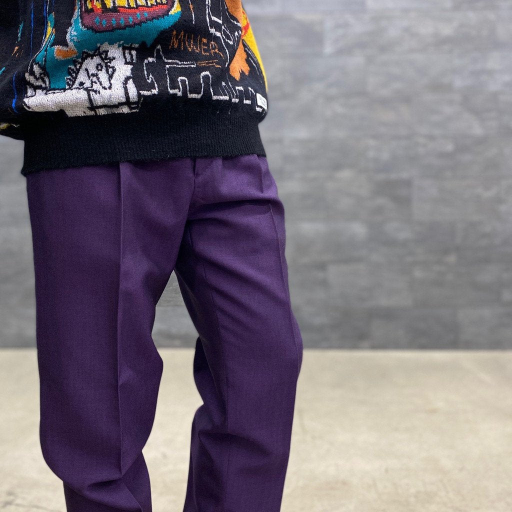 WACKO MARIA | ワコマリア PLEATED TROUSERS -TYPE 1- #PURPLE [22FW