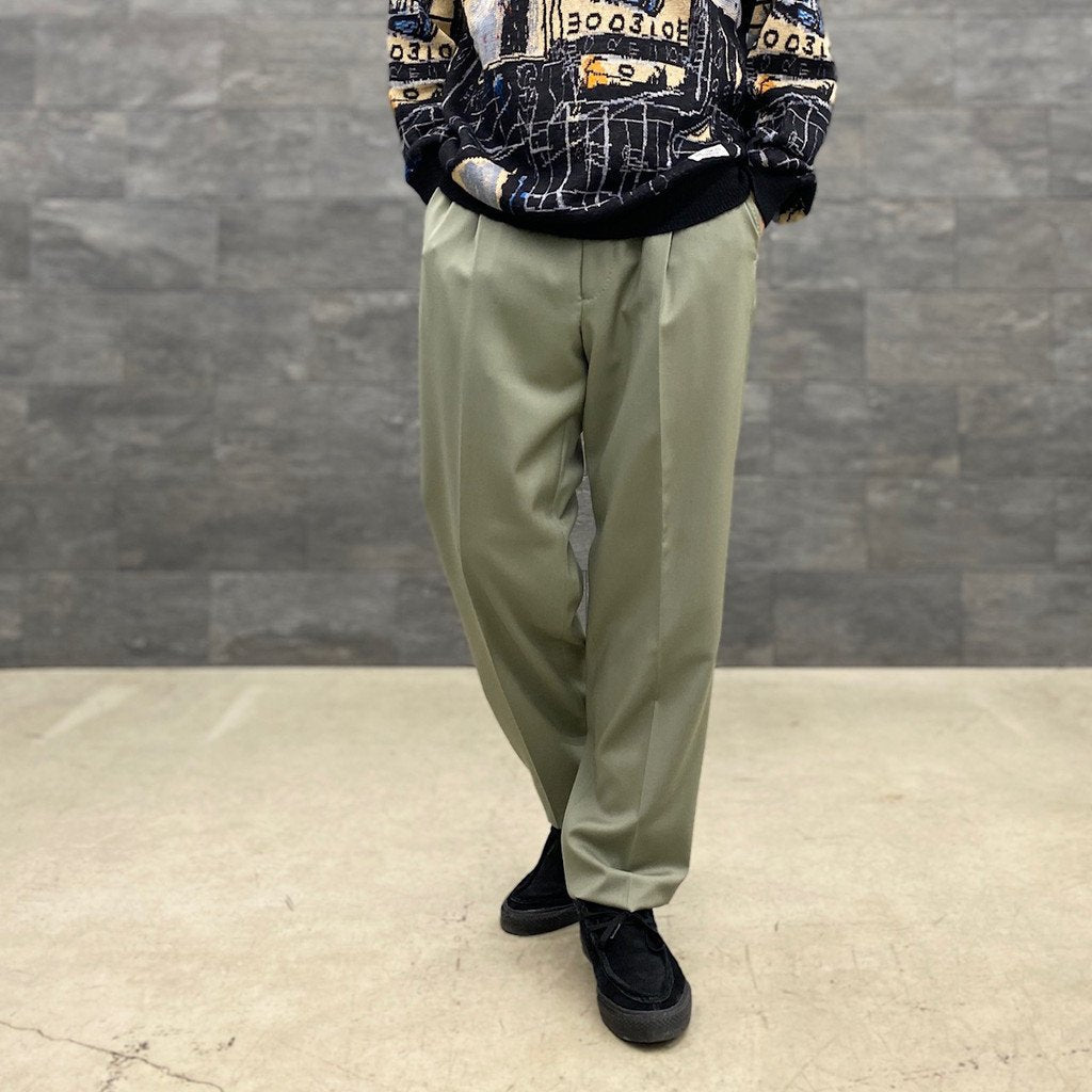 WACKO MARIA | ワコマリア PLEATED TROUSERS -TYPE 2- #SMOKY GREEN