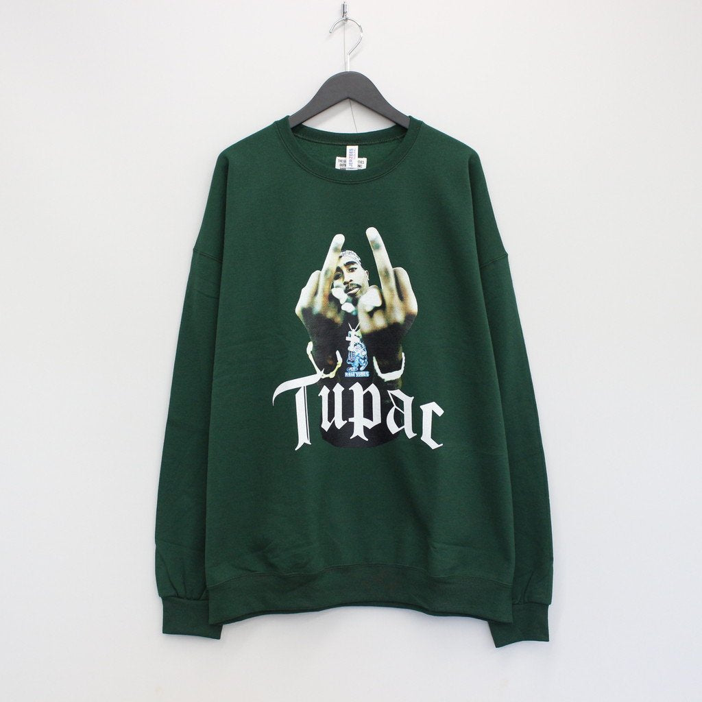 TUPAC | CREW NECK SWEAT SHIRT #GREEN [TUPAC-WM-SS04] _ WACKO MARIA