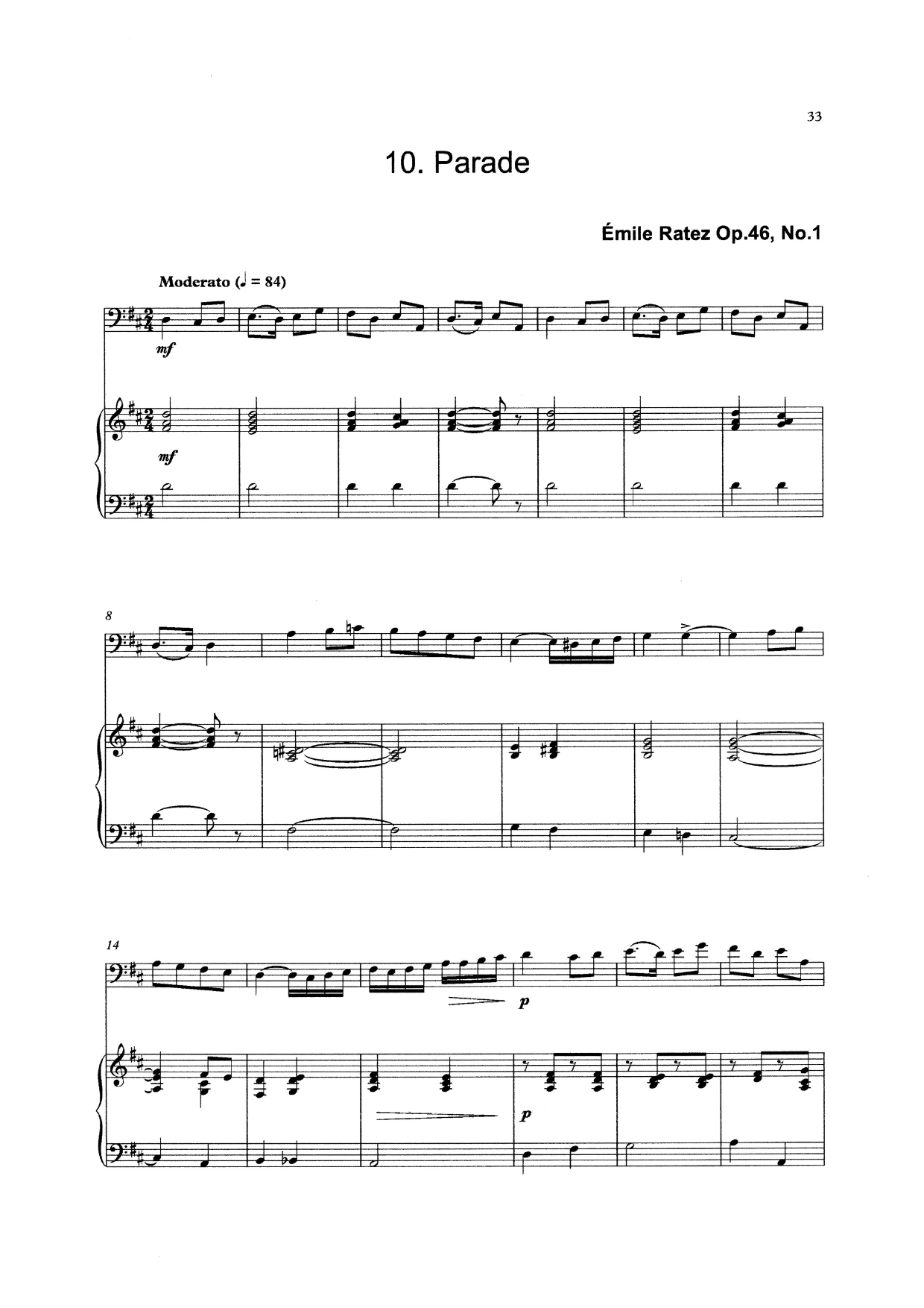 Bass Clef Solos Book 4: 10 pieces for double bass & piano (Heyes