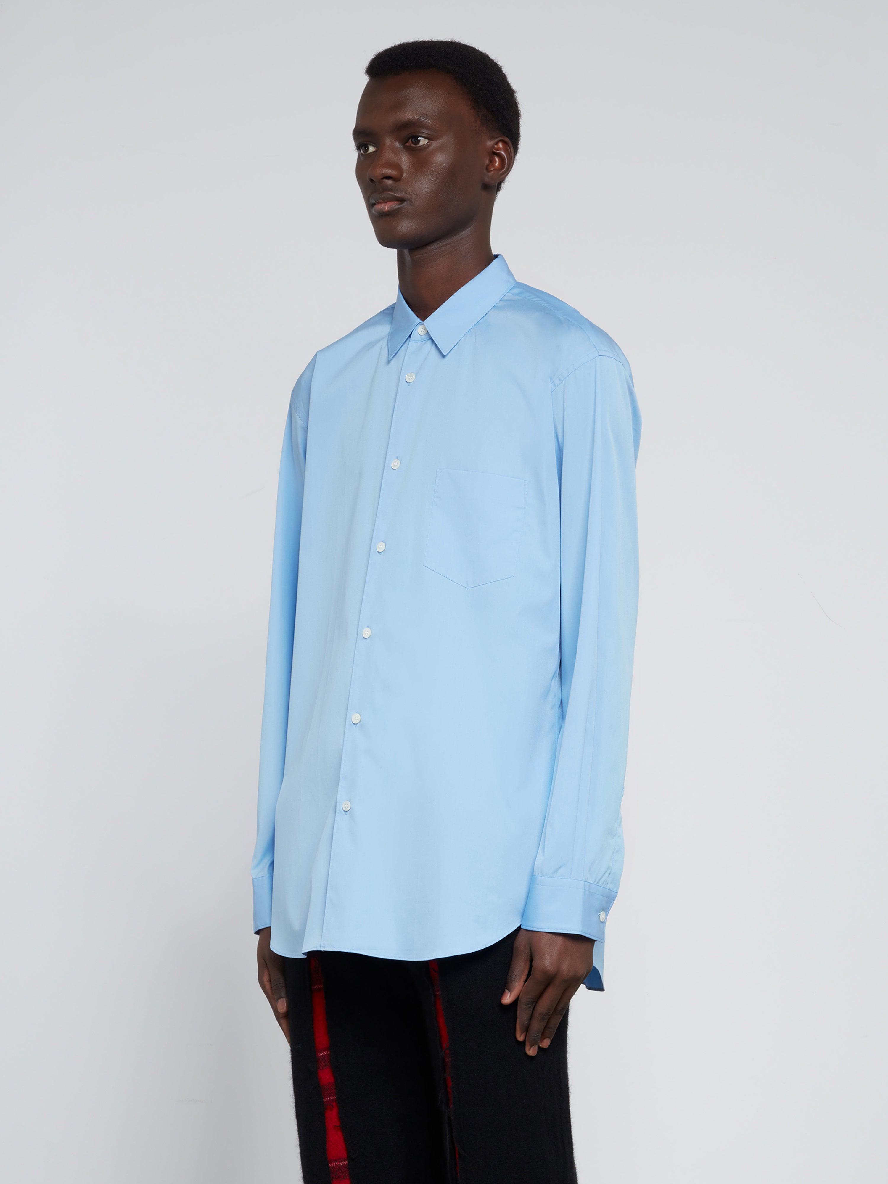 CDG Shirt Forever: Classic Fit Cotton Shirt (Light Blue) | DSML E-SHOP