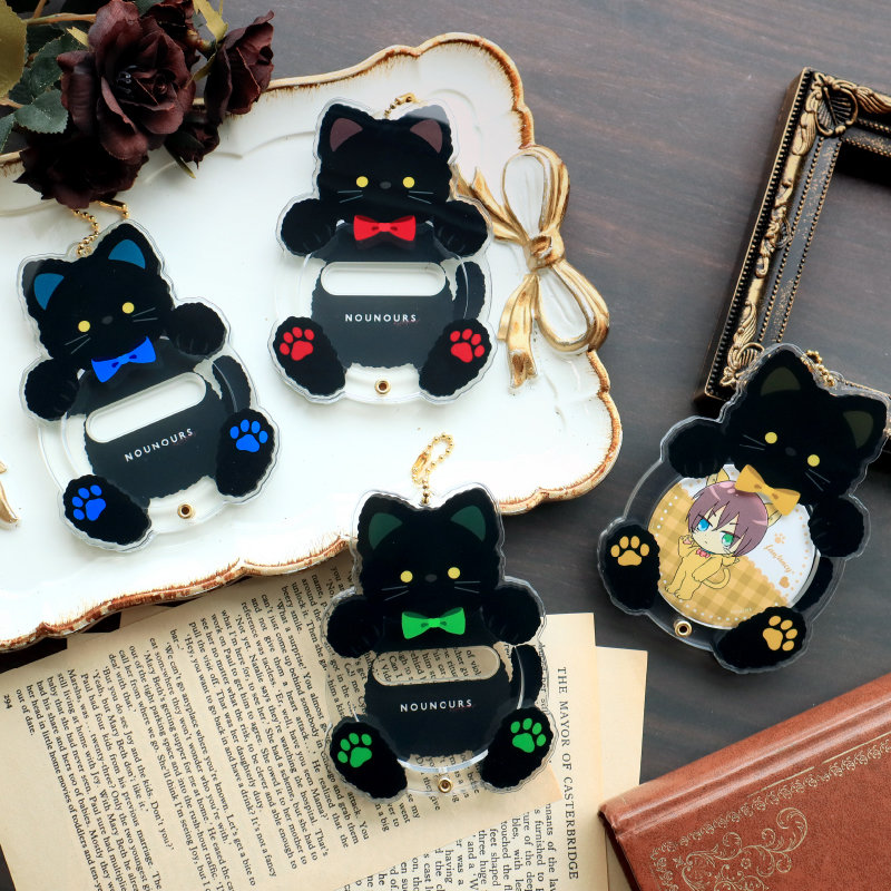 缶バッジアクリルフレーム だっこキャット グリーン| FUKUYA ONLINE