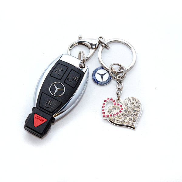 Mercedes-Benz Crystal Heart Keychain – Mercedes-Benz Boutique by