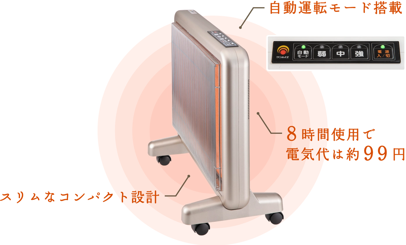 サンルミエ タイマー付 エコモード プラス メーカー保証 3年＋2年延長