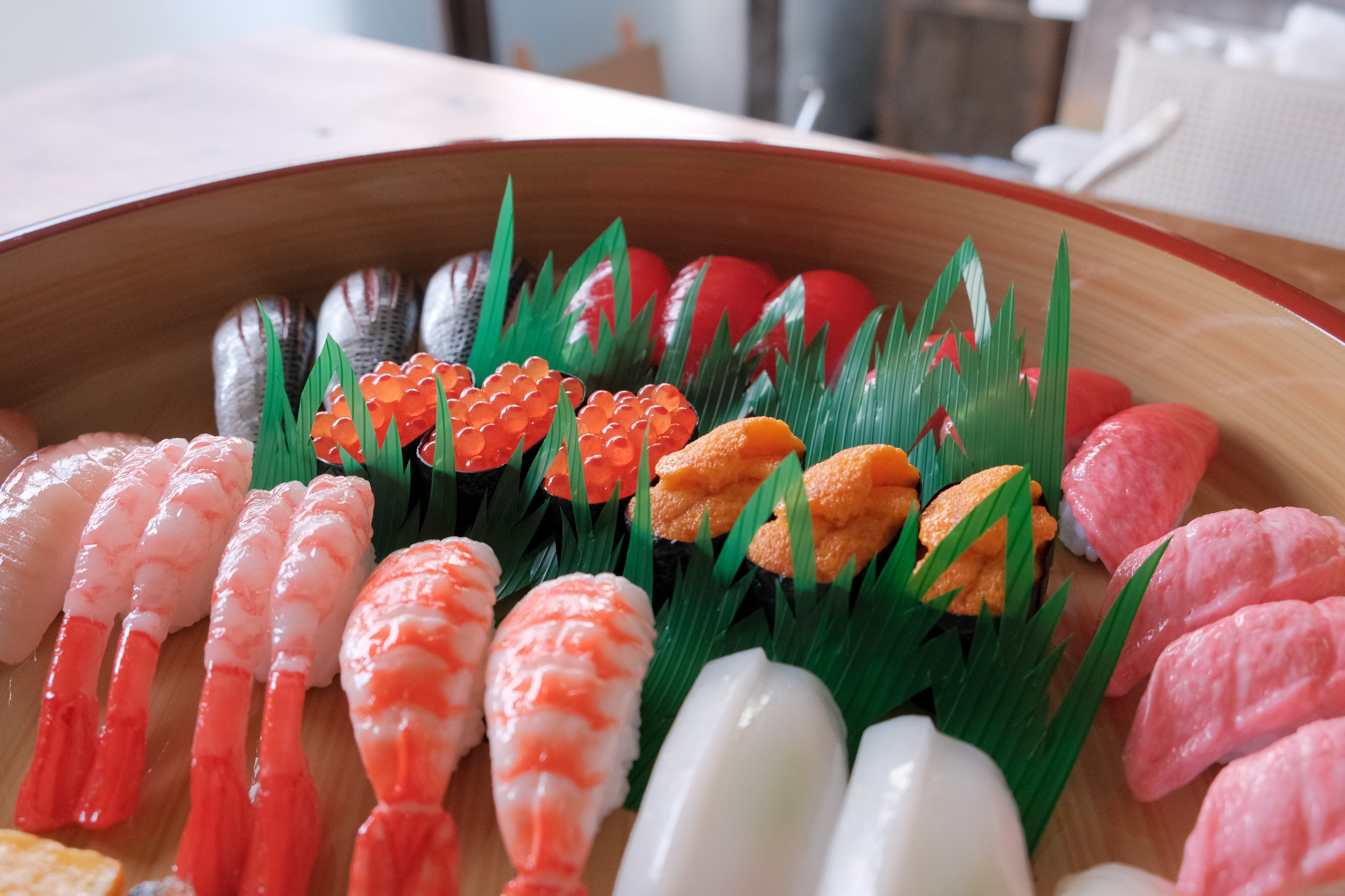 元祖食品サンプル屋「寿司(サーモン)のキーリング 」