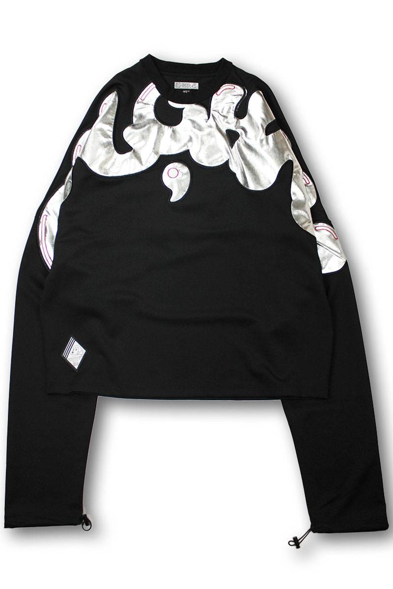 GALFY (ガルフィー) ピッカピカの大萌袖ロンT BLACK / ロック