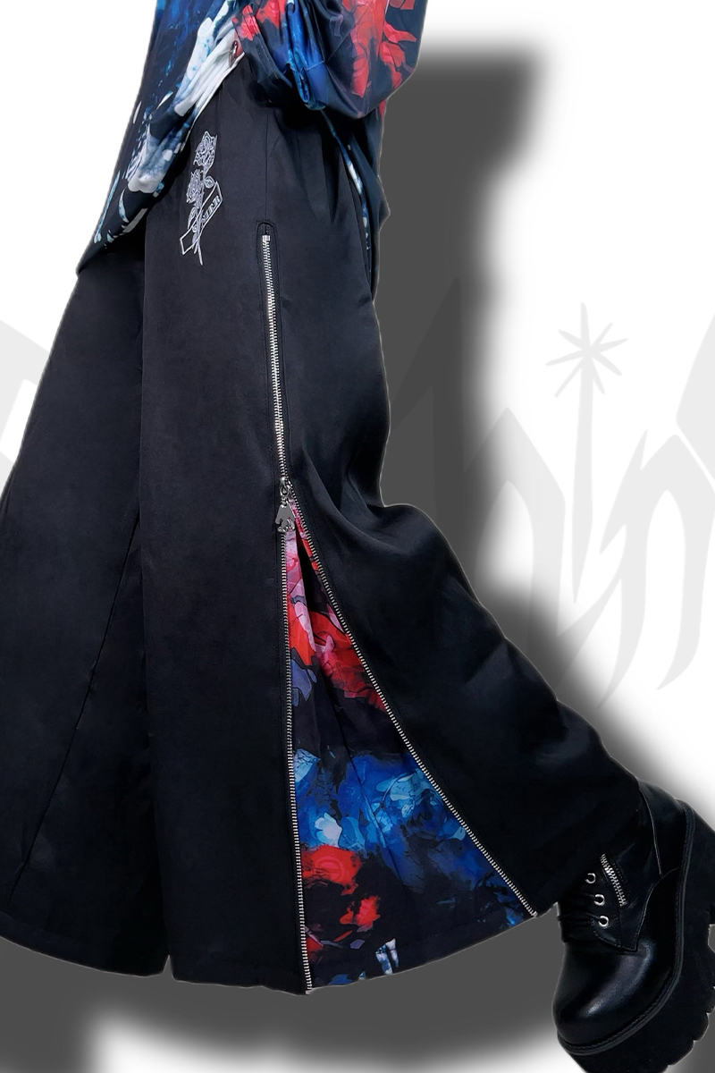 NieR (ニーア) 2WAY SIDE ZIP WIDE PANTS【ARTISTIC ROSE】 / ロック