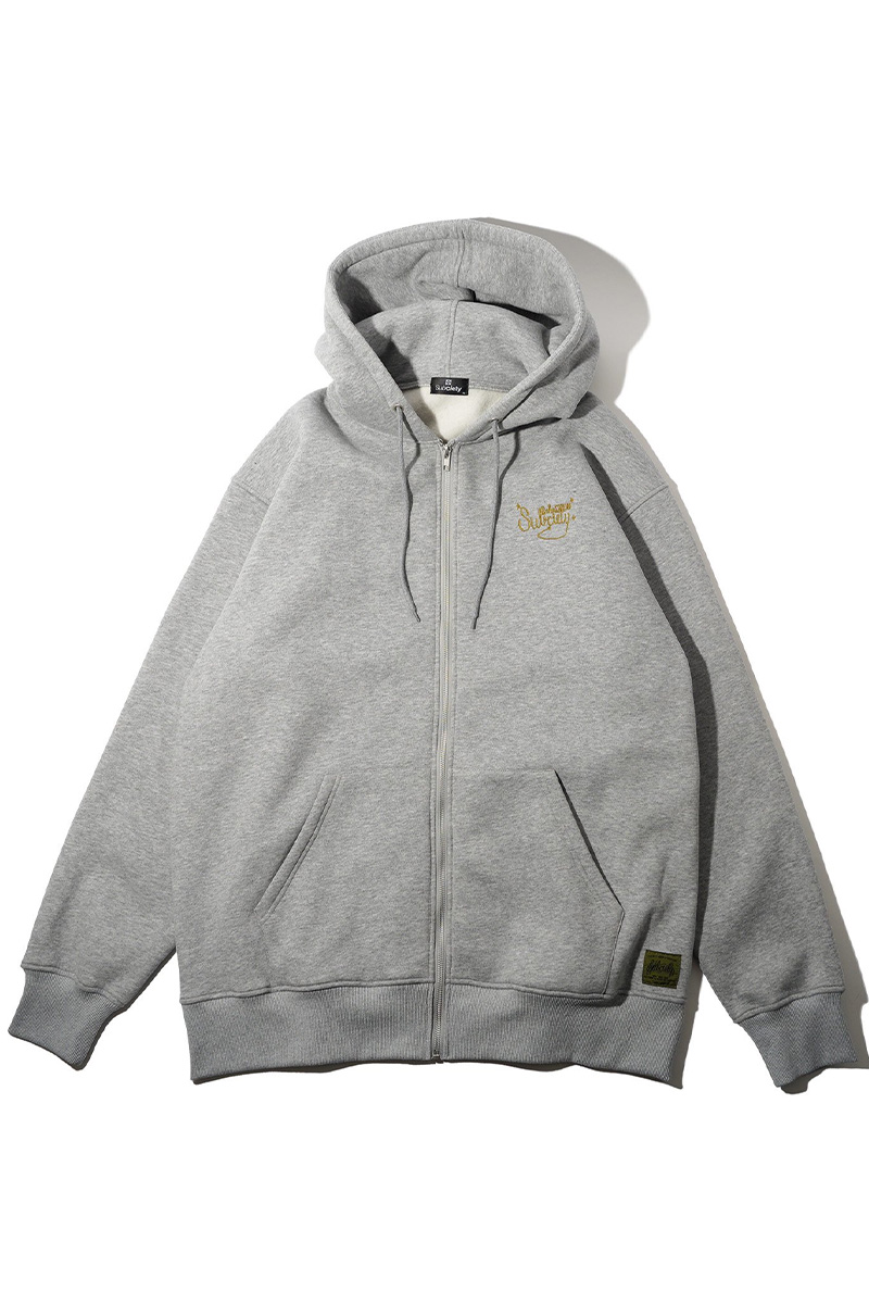 Subciety (サブサエティ) EMBROIDERY MARIA ZIP PARKA GRAY / ロック