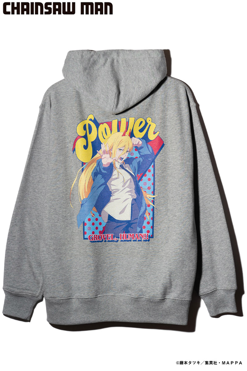 チェンソーマン×glamb(グラム) Power Hoodie / パワーフーディ GRAY