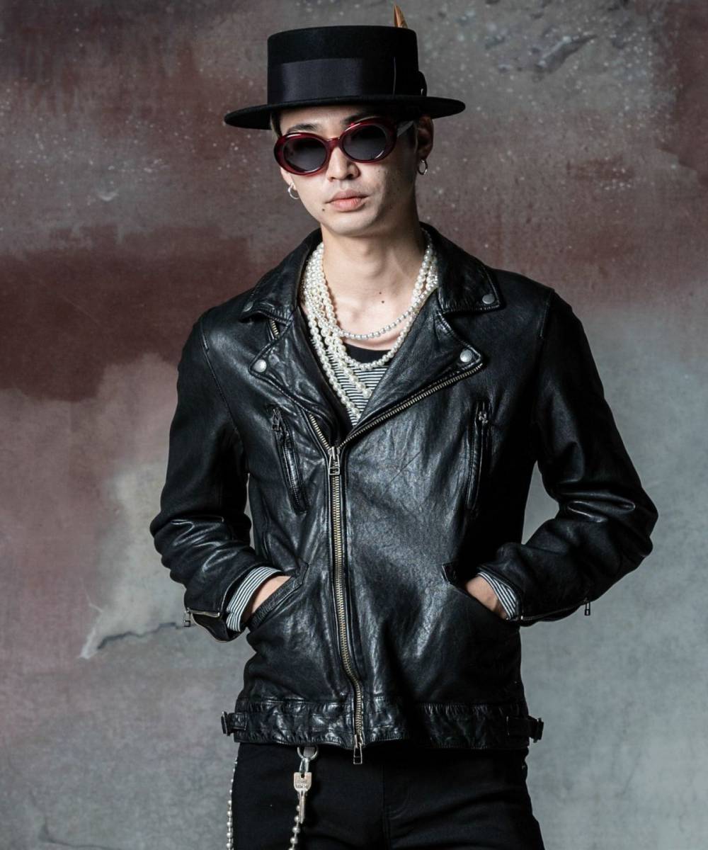 予約商品】glamb(グラム)GB0324/JKT01 : Punk Bouquet Riders Jacket