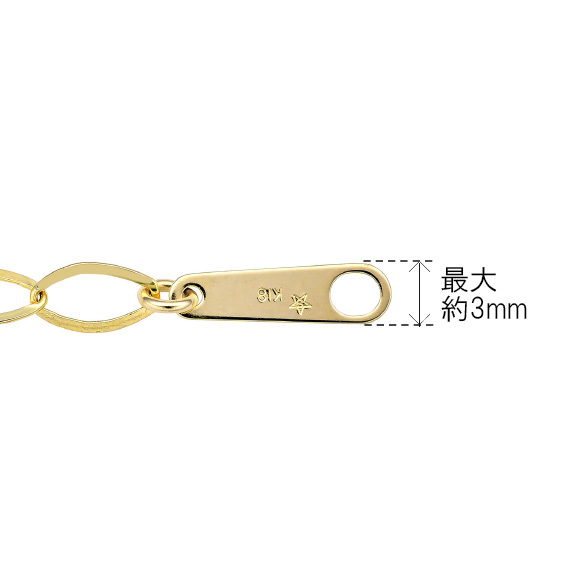K18イエローゴールド ネックレス 40cm | 高品質 金・プラチナ