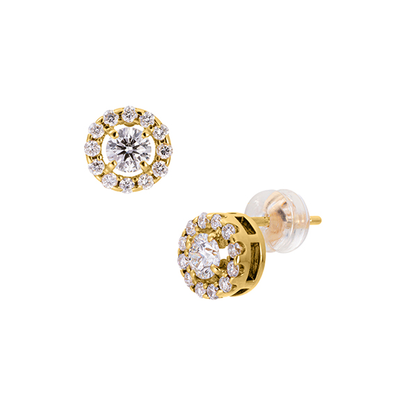 K18イエローゴールド ダイヤモンド ピアス | 高品質 金・プラチナ