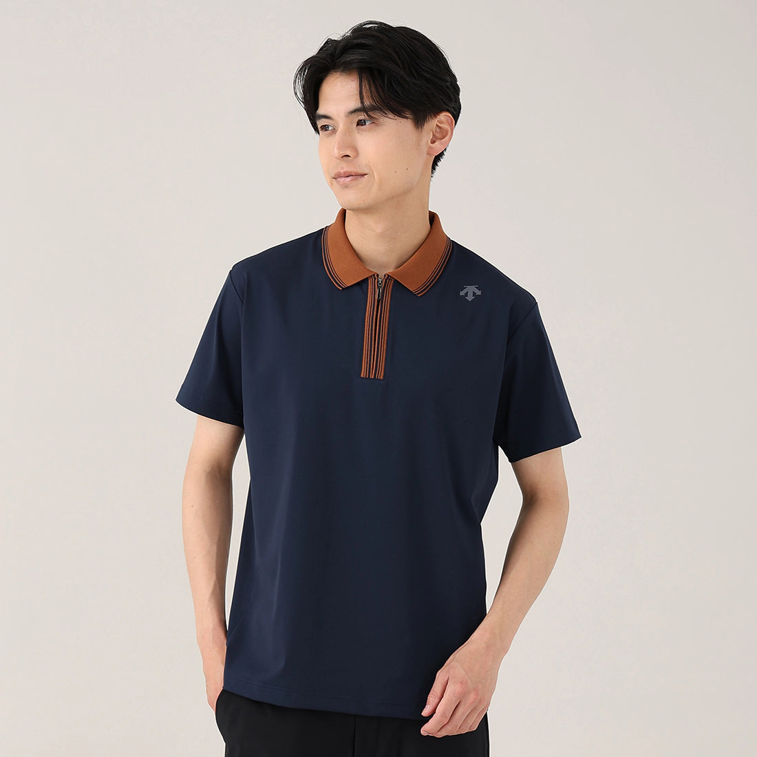 デサントゴルフ】ハーフジップ半袖シャツ（接触冷感） – GQ SHOP