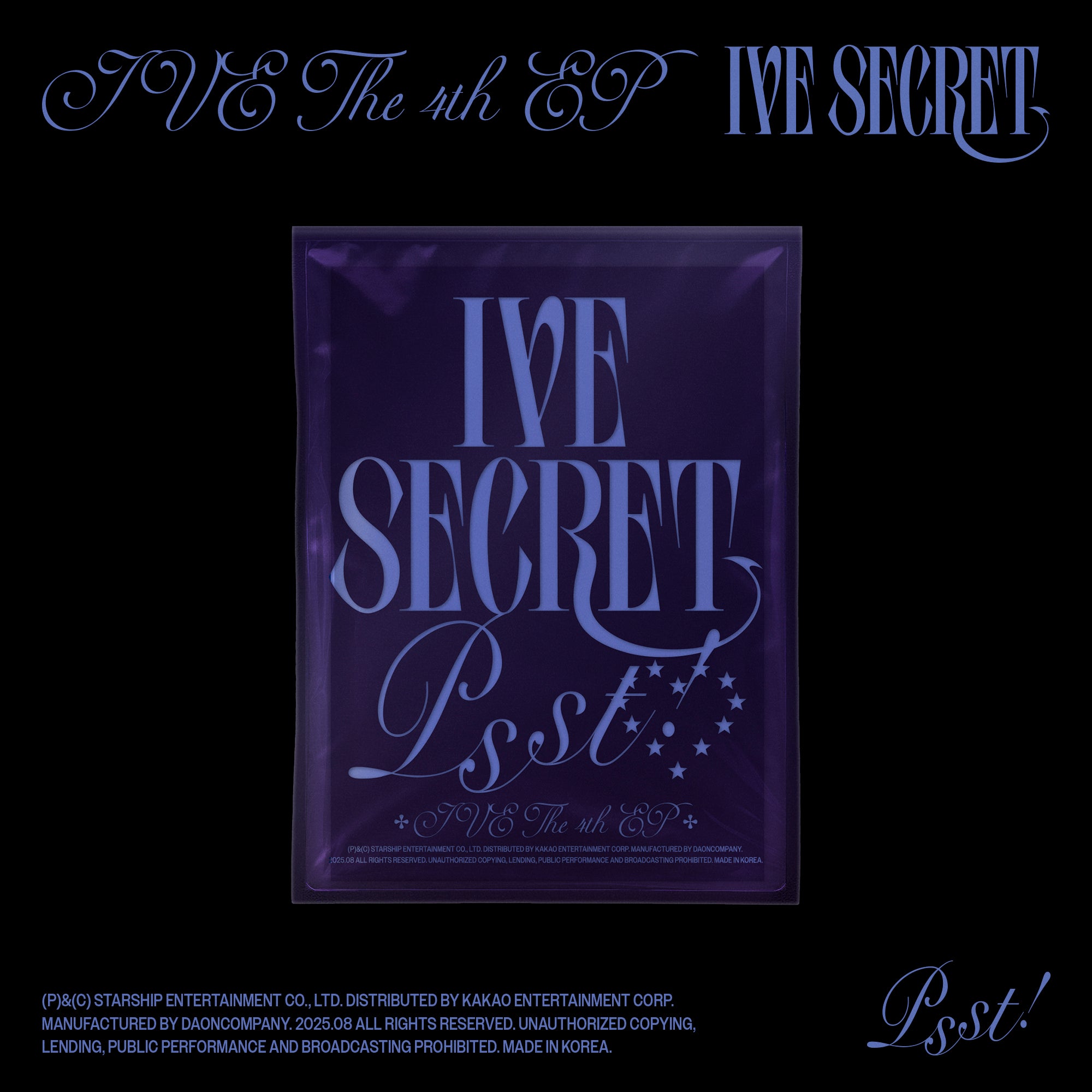 Psst! ver.) IVE THE 4th EP IVE SECRET (D2C Signed Exclusive)