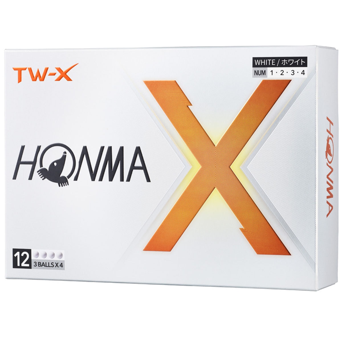 HONMA TW-X ゴルフボール イエロー 4ダースセット HONMA TW-X ゴルフ