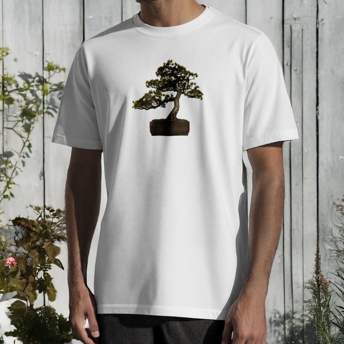 Kew Bonsai T-shirt | Botanical Graphic Tee in Assorted Sizes | The