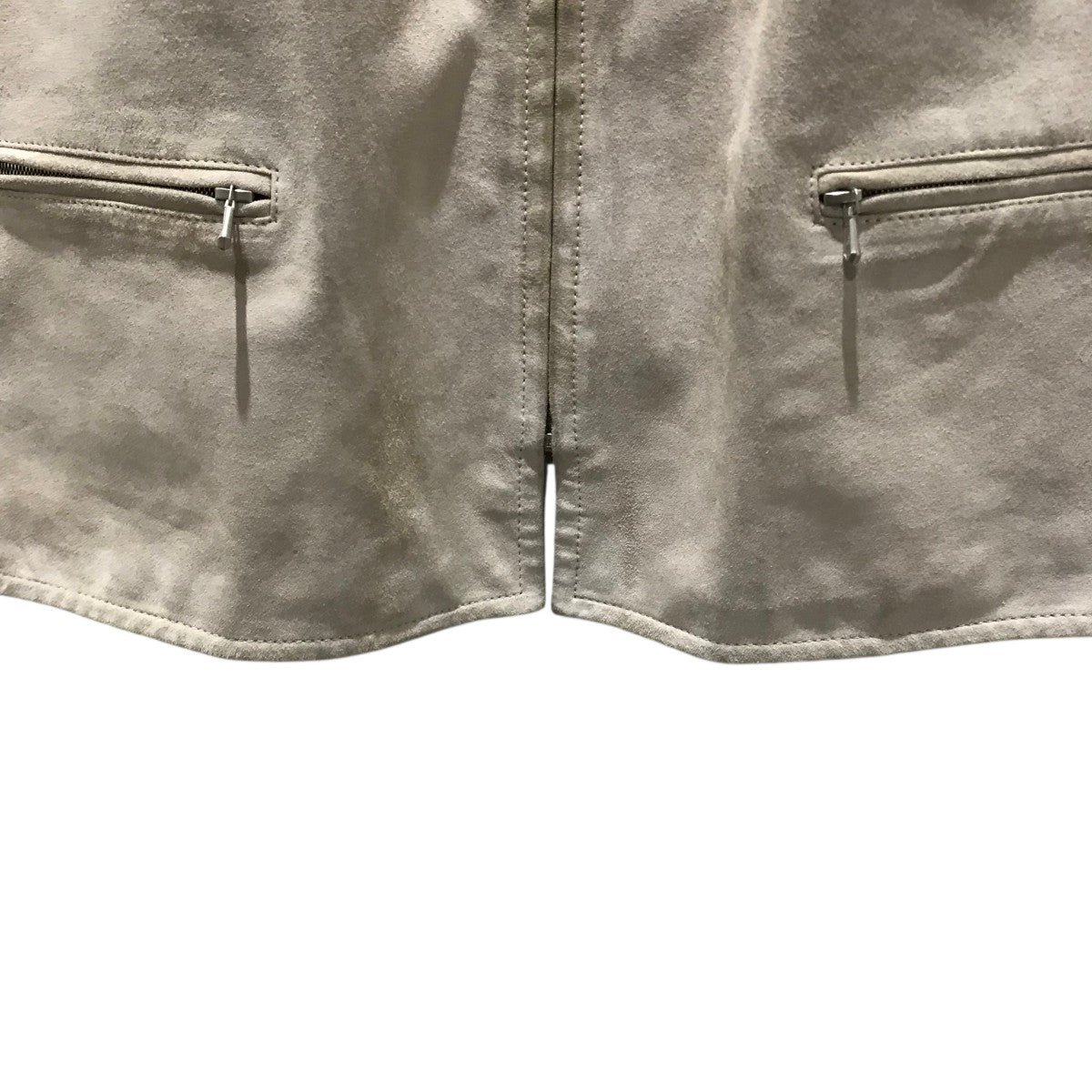 HERMES(エルメス) マルジェラ期スウェード×シルクベスト ベージュ