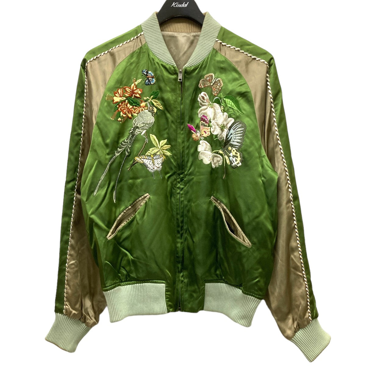 GUCCI(グッチ) 2003SS トムフォード期 鳥蝶花刺しゅうスカジャン