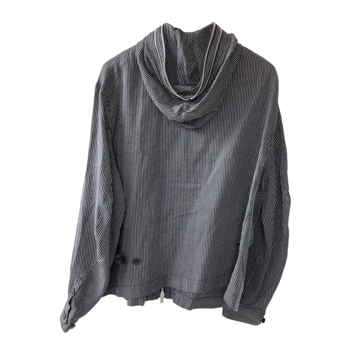 UNDERCOVER(アンダーカバー) 25SSシルク和紙ドビーストライプ3連フード