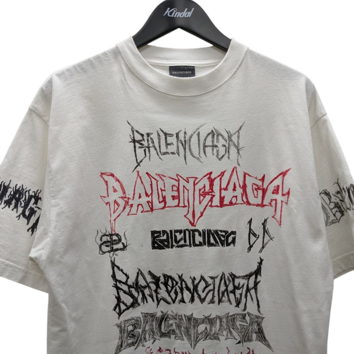 BALENCIAGA(バレンシアガ) ロゴプリントラージフィットTシャツ 641675