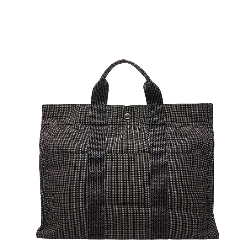 楽天市場】HERMES エルメス エールライントートMM グレー シルバー金具
