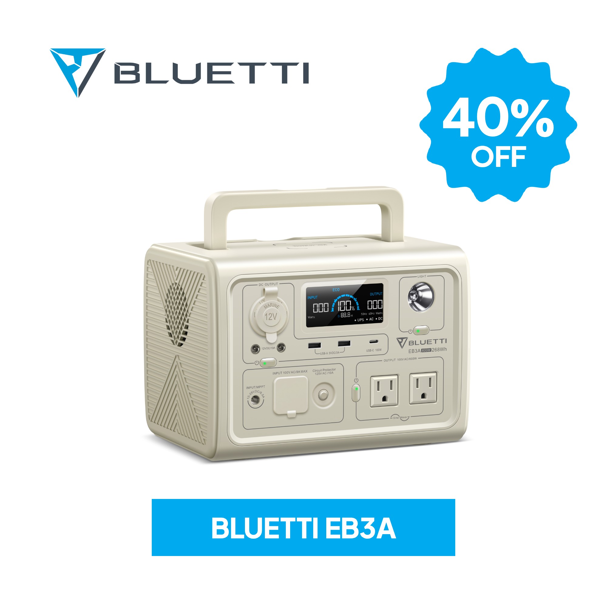 楽天市場】【クーポン併用で66,900円 3/1】BLUETTI ポータブル電源