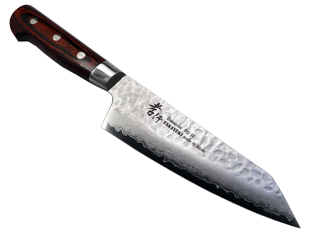 楽天市場】堺孝行 黒影 剣型（切付型）牛刀190 V金10号鎚目フッ素加工