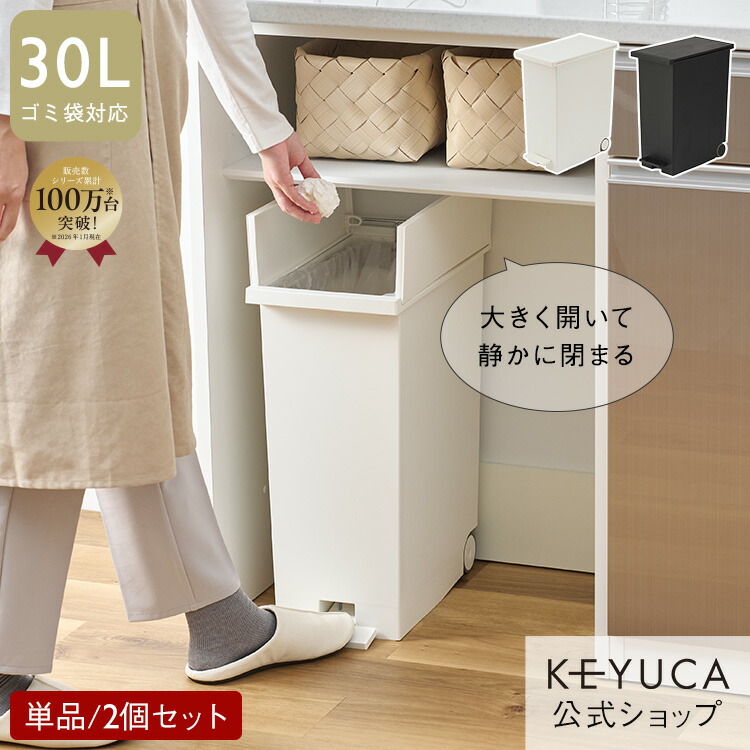 楽天市場】KEYUCA ケユカ KEYUCA両開きダストボックス L（27L）専用 袋