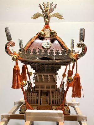 楽天市場】[完成品] 江戸神輿1/5 神輿プラモデル 神社 おみこし 宵宮祭