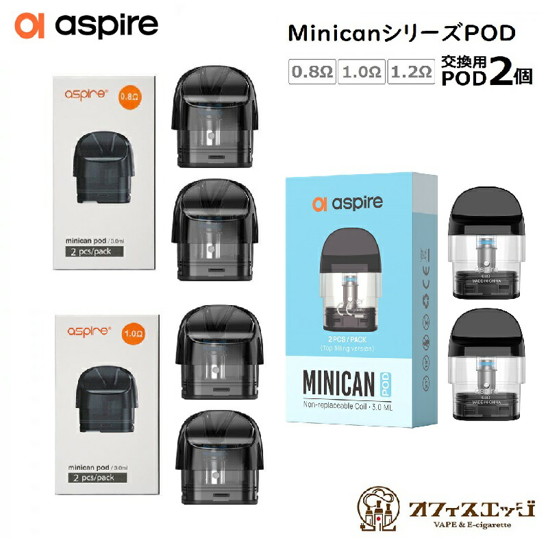 楽天市場】【2箱セット】Aspire Minicanシリーズ Podカートリッジ