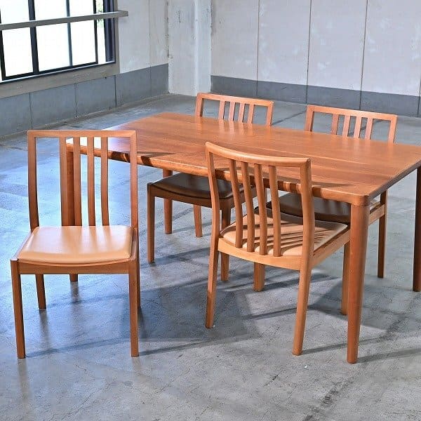 柏木工 60万 「WILDERNESS⁄ウィルダネス」ダイニング5点セット オーク