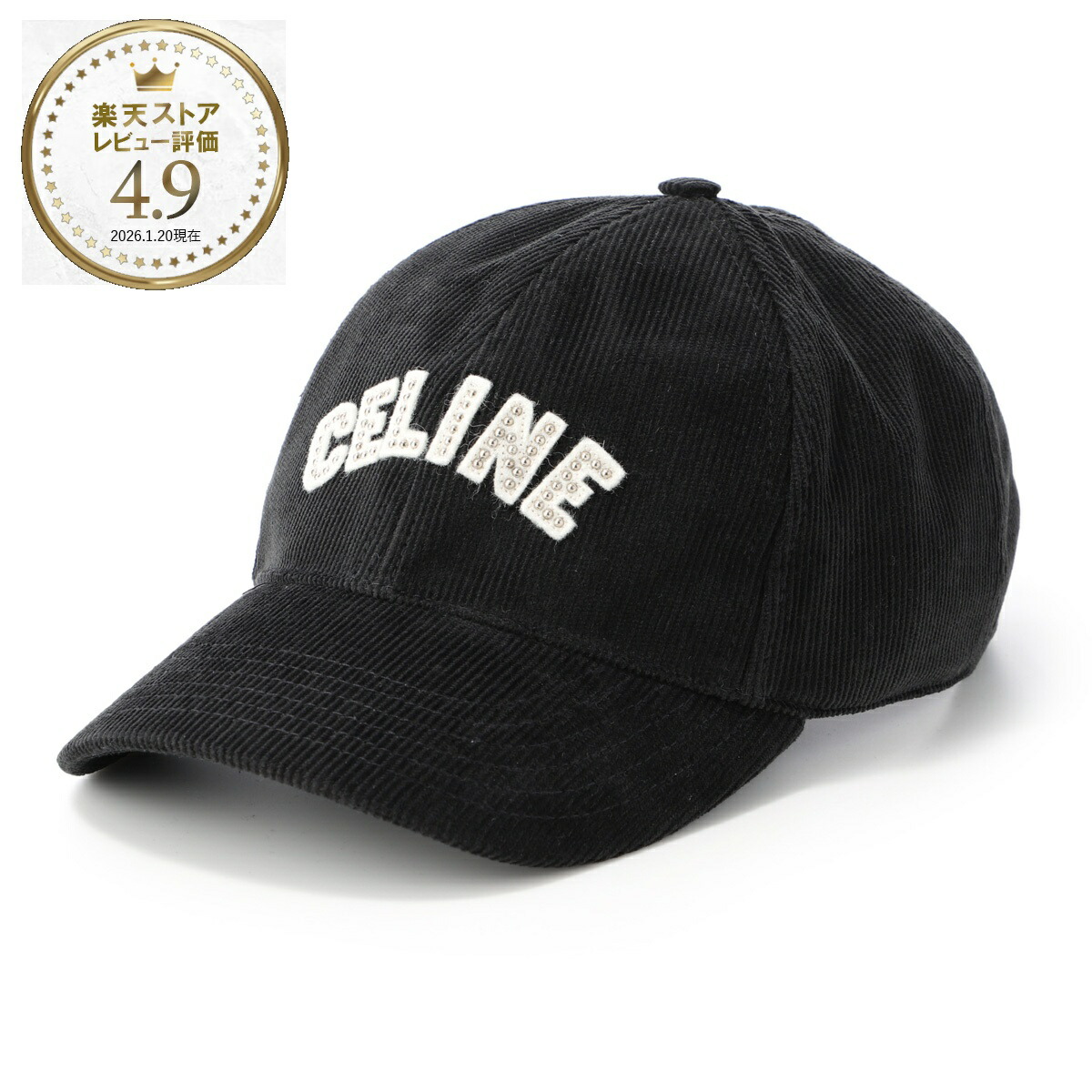 楽天市場】セリーヌ CELINE ベースボールキャップ ブラック メンズ
