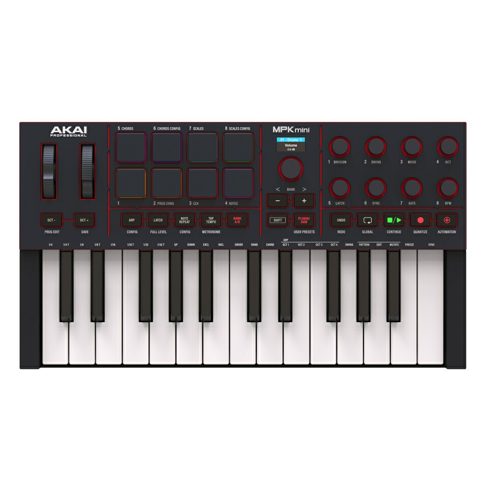 楽天市場】MPK mini Play MK3 (アカイ)(エムピーケーミニ)【NKS対応