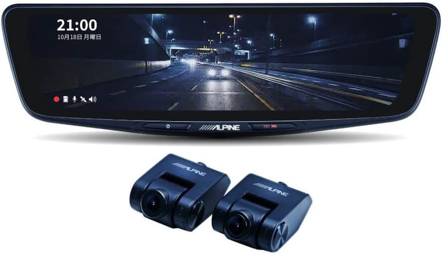 楽天市場】アルパイン デジタルミラー ドライブレコーダー搭載 10型
