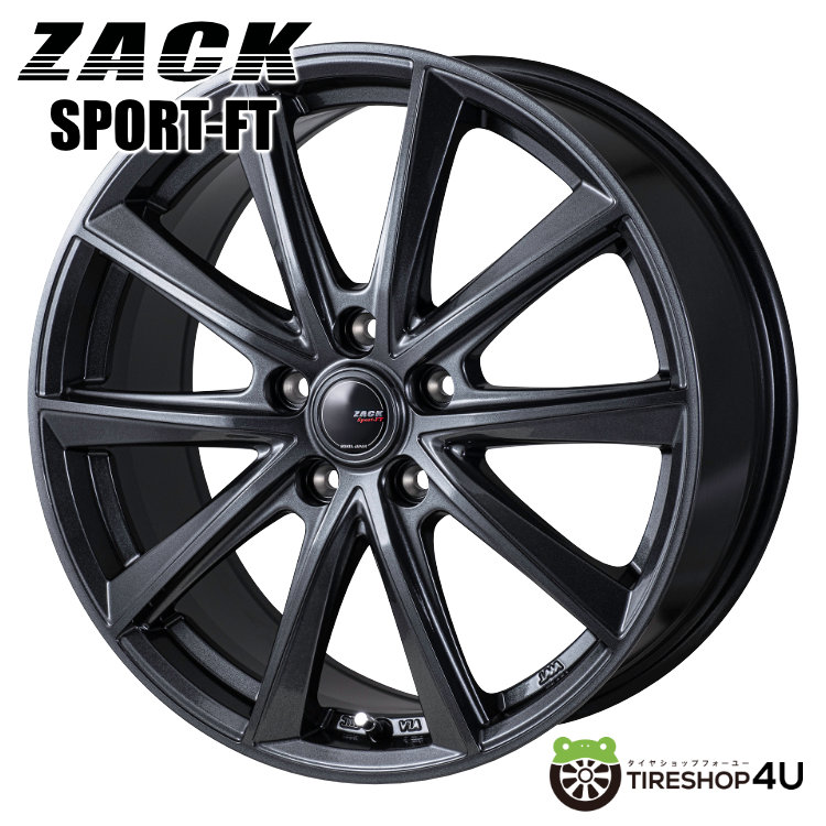 楽天市場】ZACK SPORT-FT 18x7.5J 5/114.3 +48 GM シャドーガンメタ