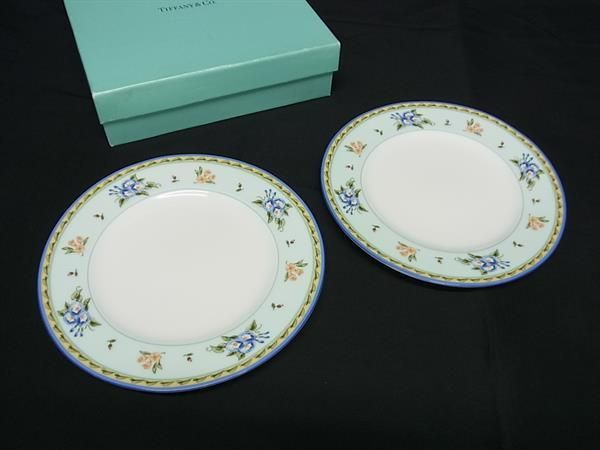 楽天市場】未使用 ティファニー ボウシリーズ リボン ブルー 食器