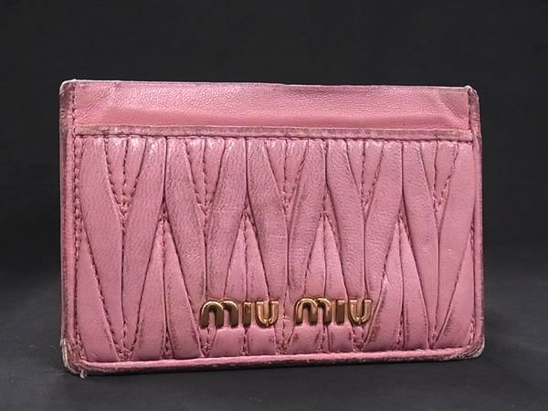 楽天市場】MIUMIU ミュウミュウ カードホルダー 5MC016 N88 レディース