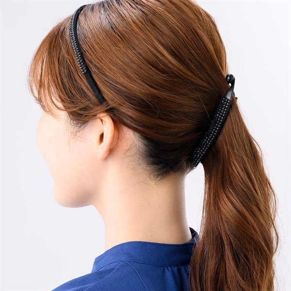 Complex Biz＞クリスタルメッシュ ヘアバンド(ブラック)|アクセサリー