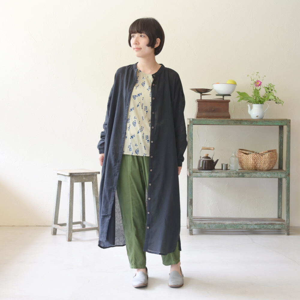 スタンドカラーシャツワンピース - 【シサム工房 公式OnlineStore