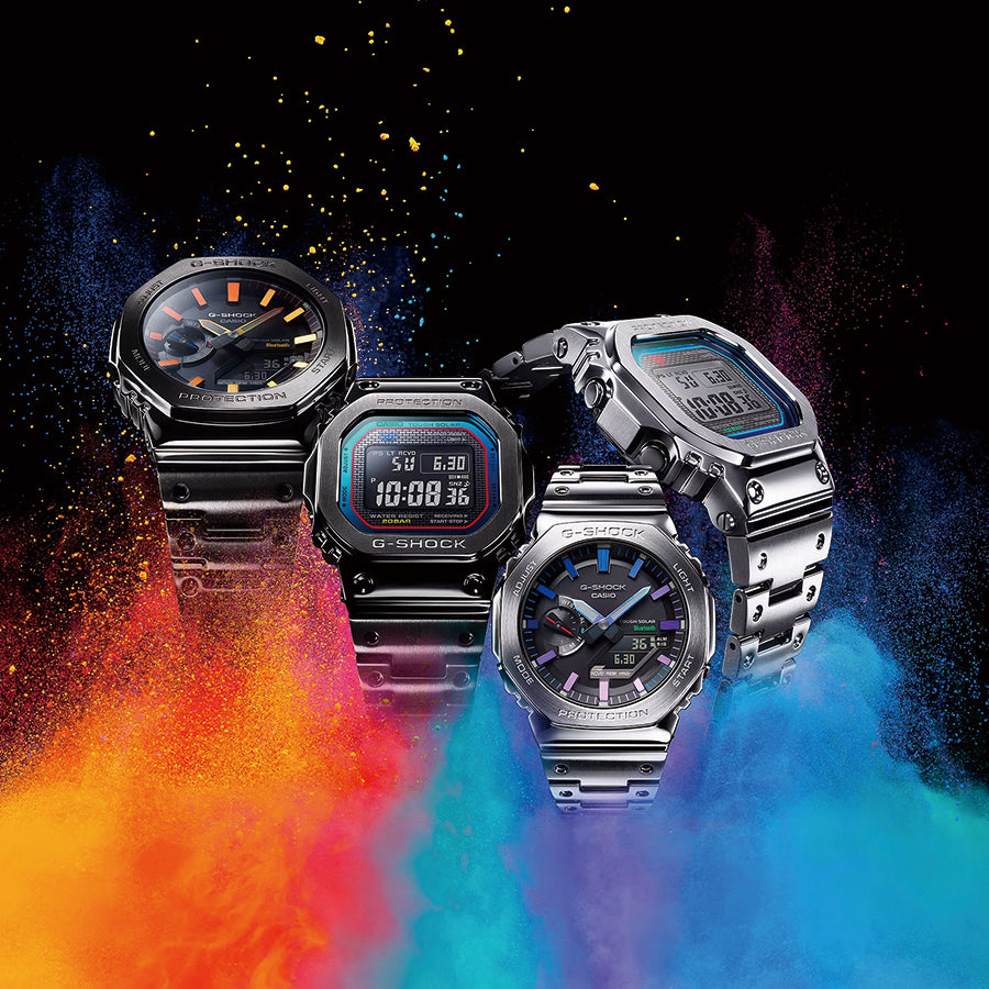 G-SHOCK フルメタル レインボーカラー アクセント GMW-B5000PC-1JF