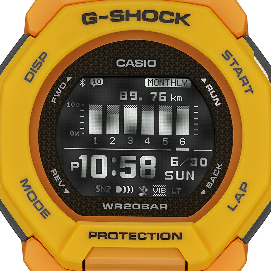 G-SHOCK G-SQUAD GBD-300-9JF メンズ 電池式 Bluetooth デジタル 樹脂