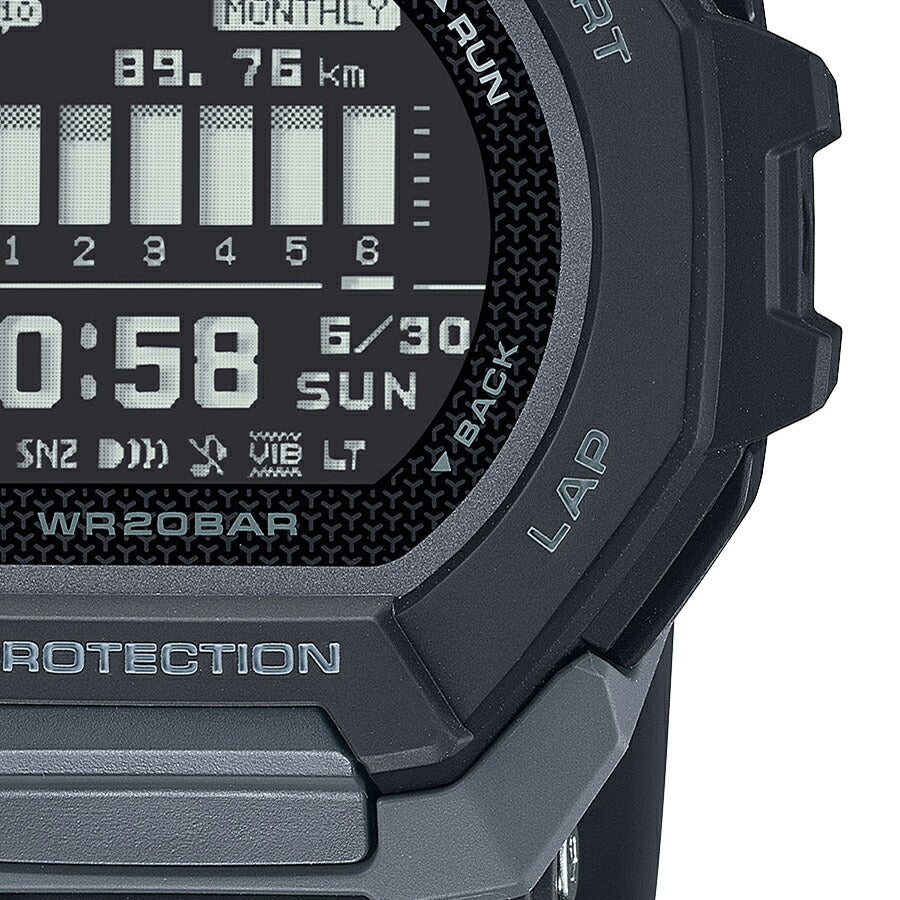 G-SHOCK G-SQUAD GBD-300-1JF メンズ 電池式 Bluetooth デジタル 樹脂