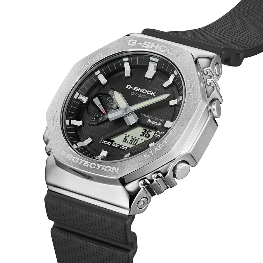 G-SHOCK メタルカバード GBM-2100-1AJF メンズ ソーラー Bluetooth