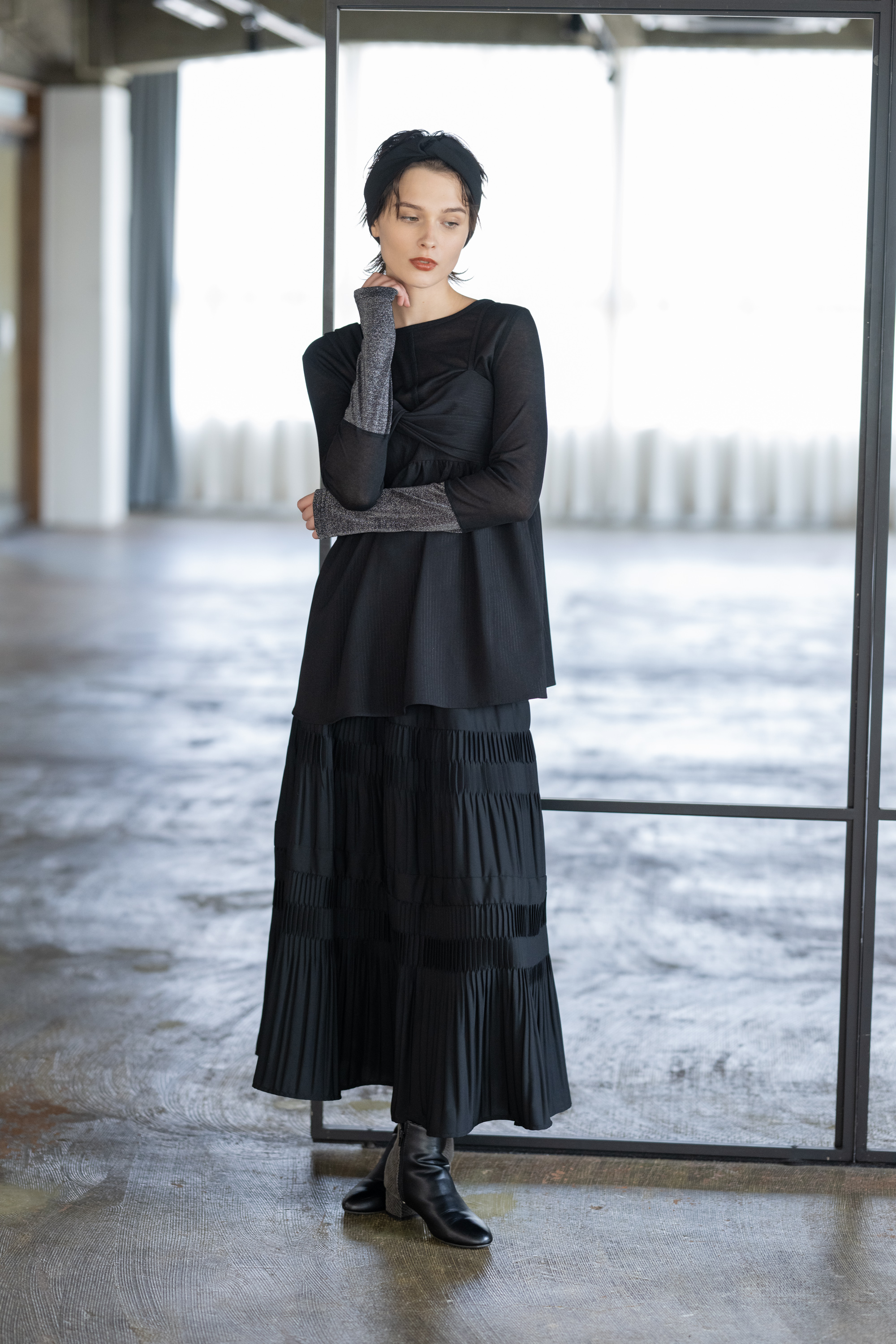 PLEATS PLEATS PLEASE ISSEY MIYAKE◇ロングスカート/2/ポリエステル