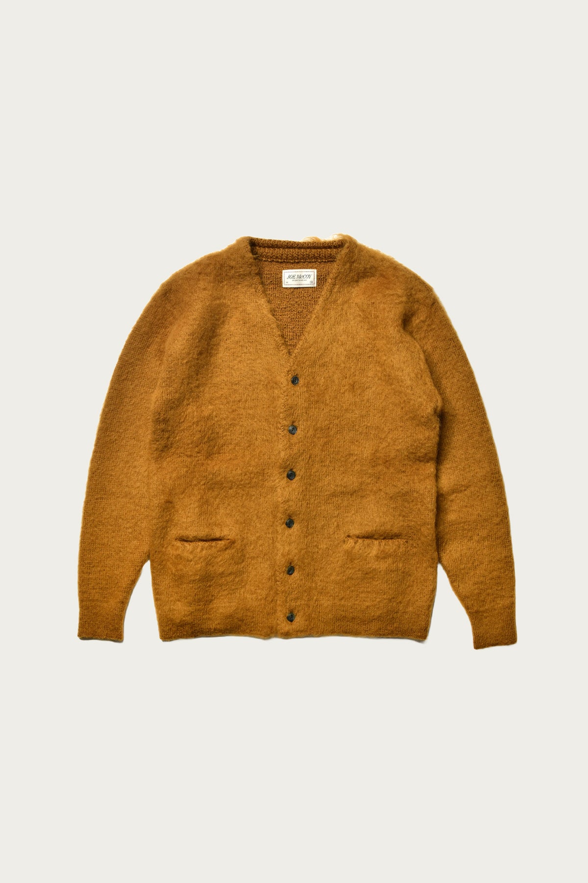 The Real McCoys JM Mohair Cardigan | Mustard | Canoe Club
