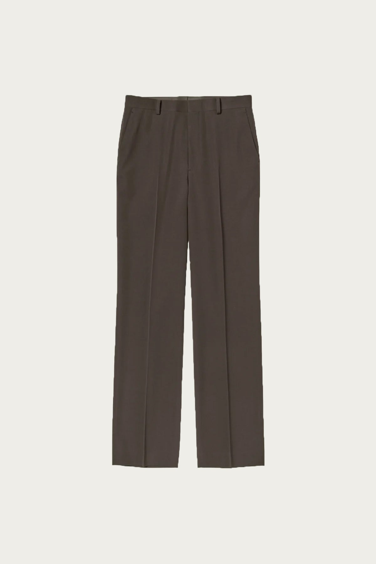 Auralee Light Wool Max Gabardine Slacks | Dark Brown | Canoe Club