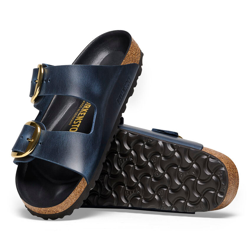 Birkenstock Womens Arizona Big Buckle Oiled Leather Sandals