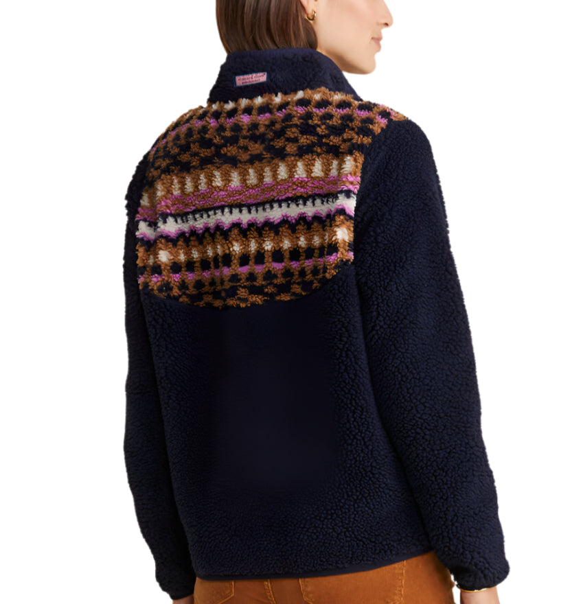 Vineyard Vines Womens Fair Isle Sherpa Quarter Zip Fleece – ShopCGX